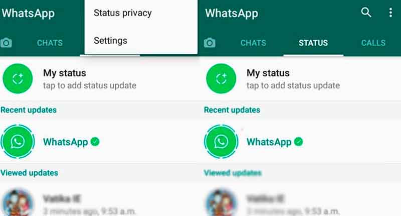 new whatsapp feature status